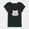 Women's Rounders slub rolled sleeve t-shirt Thumbnail