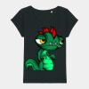 Women's Rounders slub rolled sleeve t-shirt Thumbnail