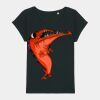 Women's Rounders slub rolled sleeve t-shirt Thumbnail