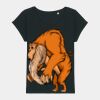 Women's Rounders slub rolled sleeve t-shirt Thumbnail