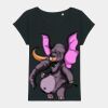 Women's Rounders slub rolled sleeve t-shirt Thumbnail