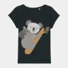 Women's Rounders slub rolled sleeve t-shirt Thumbnail