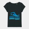 Women's Rounders slub rolled sleeve t-shirt Thumbnail