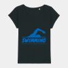 Women's Rounders slub rolled sleeve t-shirt Thumbnail